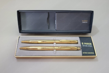 파카 볼펜, 파카 샤프, 파카 인시그니아, 볼펜 샤프 세트, Insignia Ballpoint Pen + Sharp Pencel Set, 파카 인시그니아 볼펜 & 샤프 세트, 파카 금장, 볼펜 + 샤프 세트